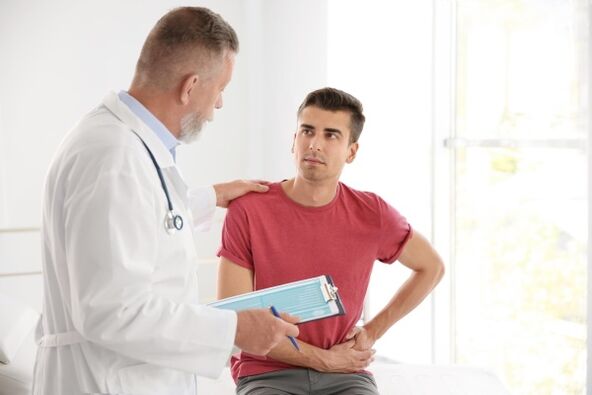 Odvolání na specialistu s příznaky prostatitidy